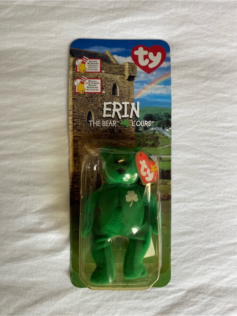 Ty McDonald’s Beanie Baby Erin The Bear 1999